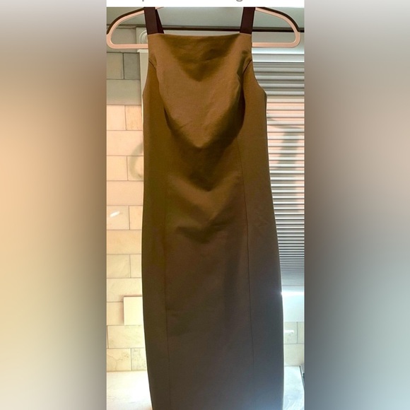 EUC KIT & ACE army green stretchy halter dress - Picture 7 of 7